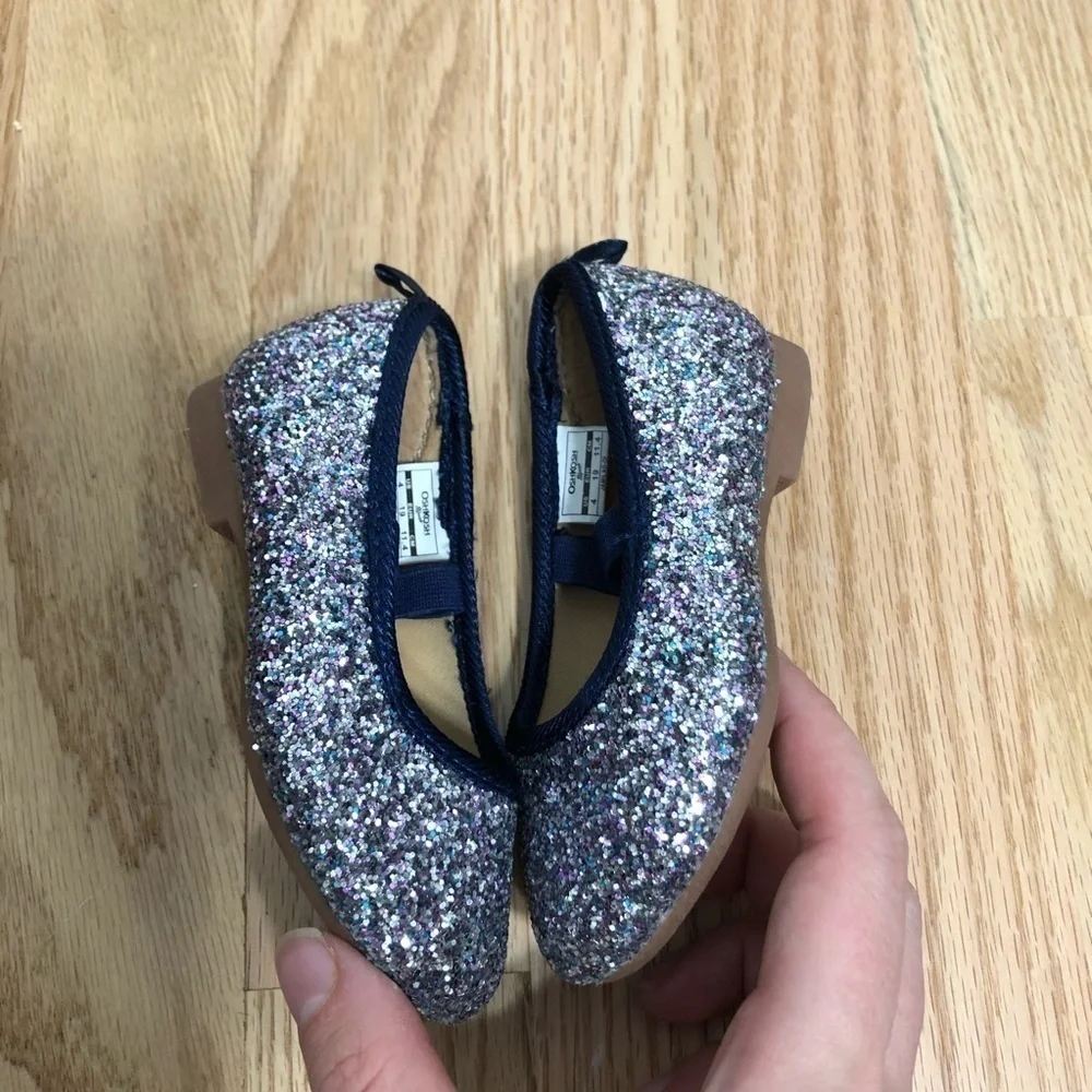 Osh Kosh B’gosh Glitter Flats Girls Baby Kids 4